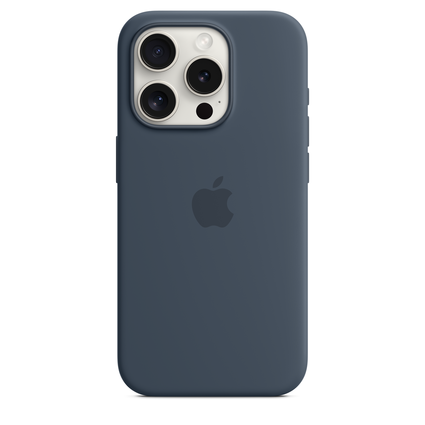 Apple silikonski ovitek z MagSafe za iPhone 15 Pro - nevihtno modra - iSTYLE SI