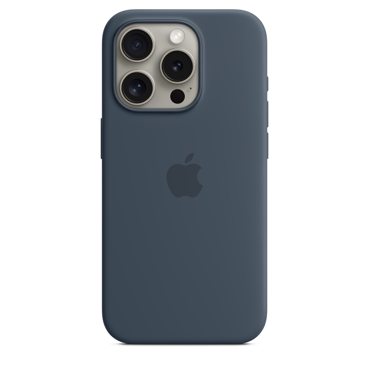 Apple silikonski ovitek z MagSafe za iPhone 15 Pro - nevihtno modra - iSTYLE SI