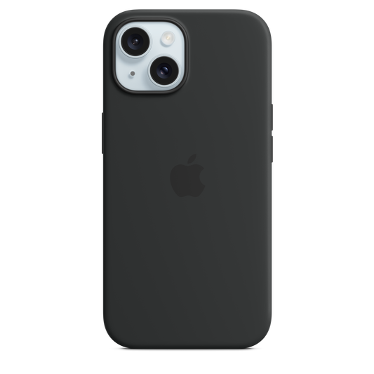 Apple silikonski ovitek z MagSafe za iPhone 15 - črna - iSTYLE SI