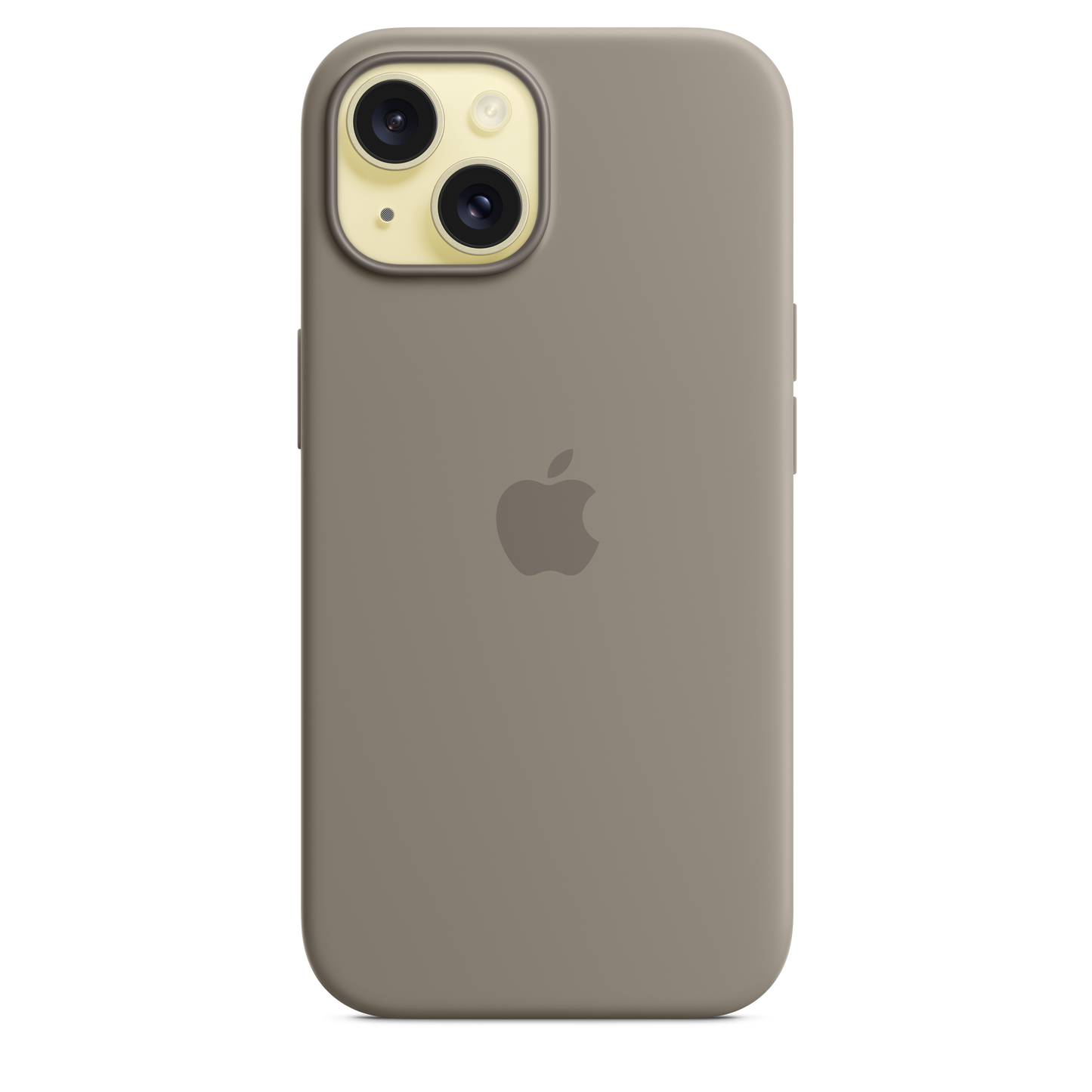 Apple silikonski ovitek z MagSafe za iPhone 15 - glinena - iSTYLE SI