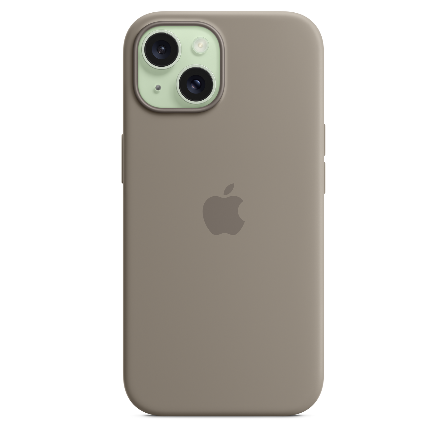 Apple silikonski ovitek z MagSafe za iPhone 15 - glinena - iSTYLE SI