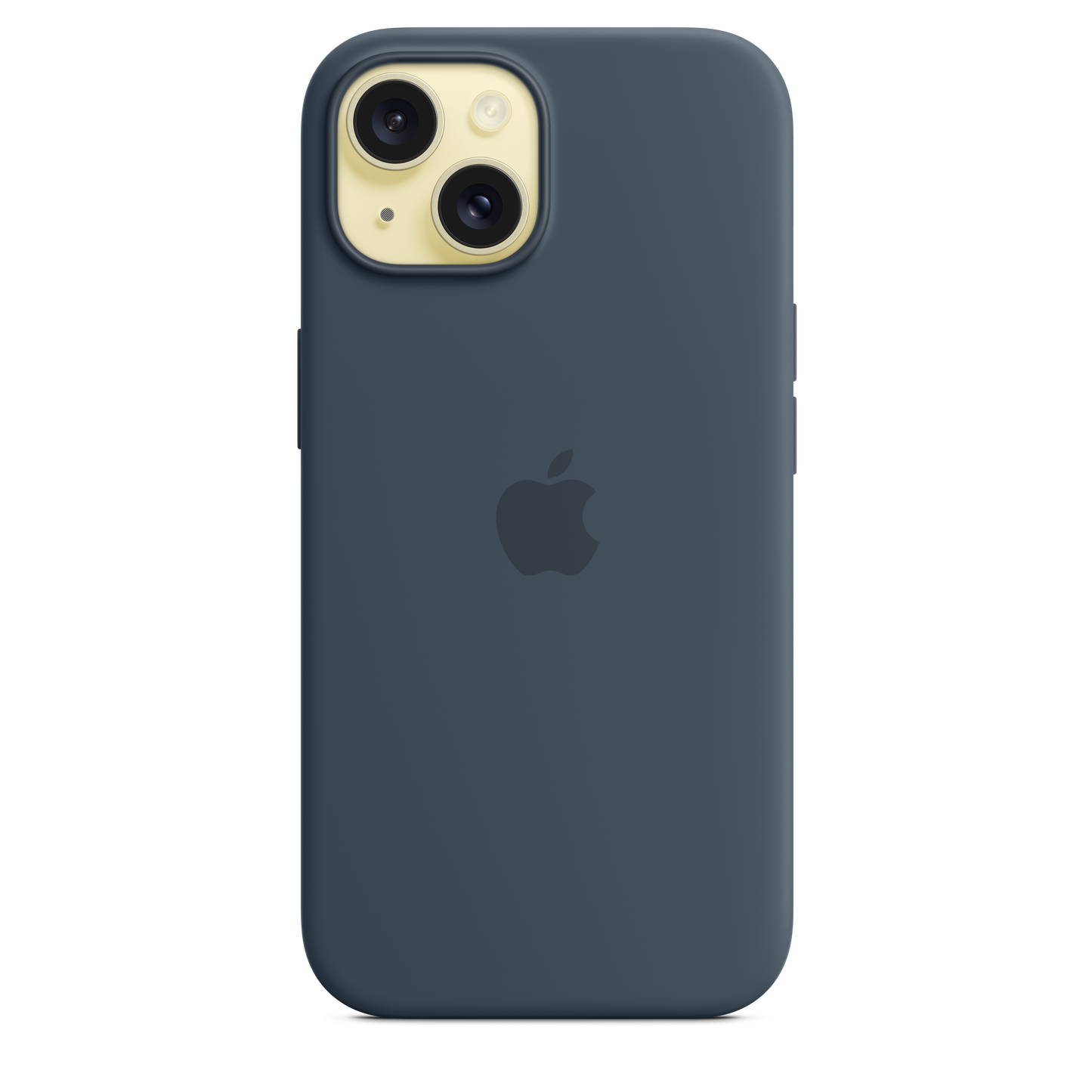 Apple silikonski ovitek z MagSafe za iPhone 15 - nevihtno modra - iSTYLE SI