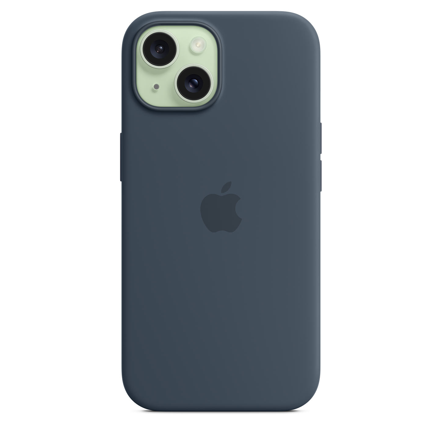 Apple silikonski ovitek z MagSafe za iPhone 15 - nevihtno modra - iSTYLE SI
