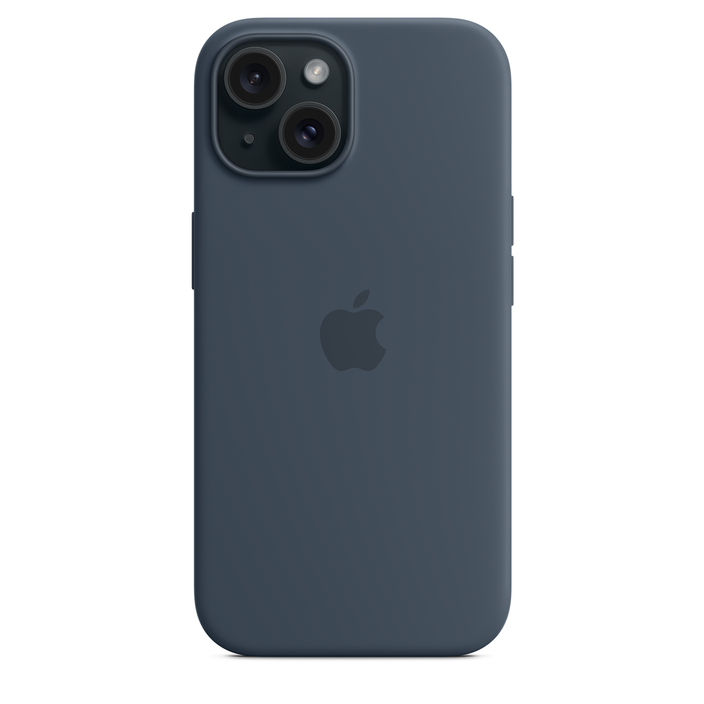 Apple silikonski ovitek z MagSafe za iPhone 15 - nevihtno modra - iSTYLE SI