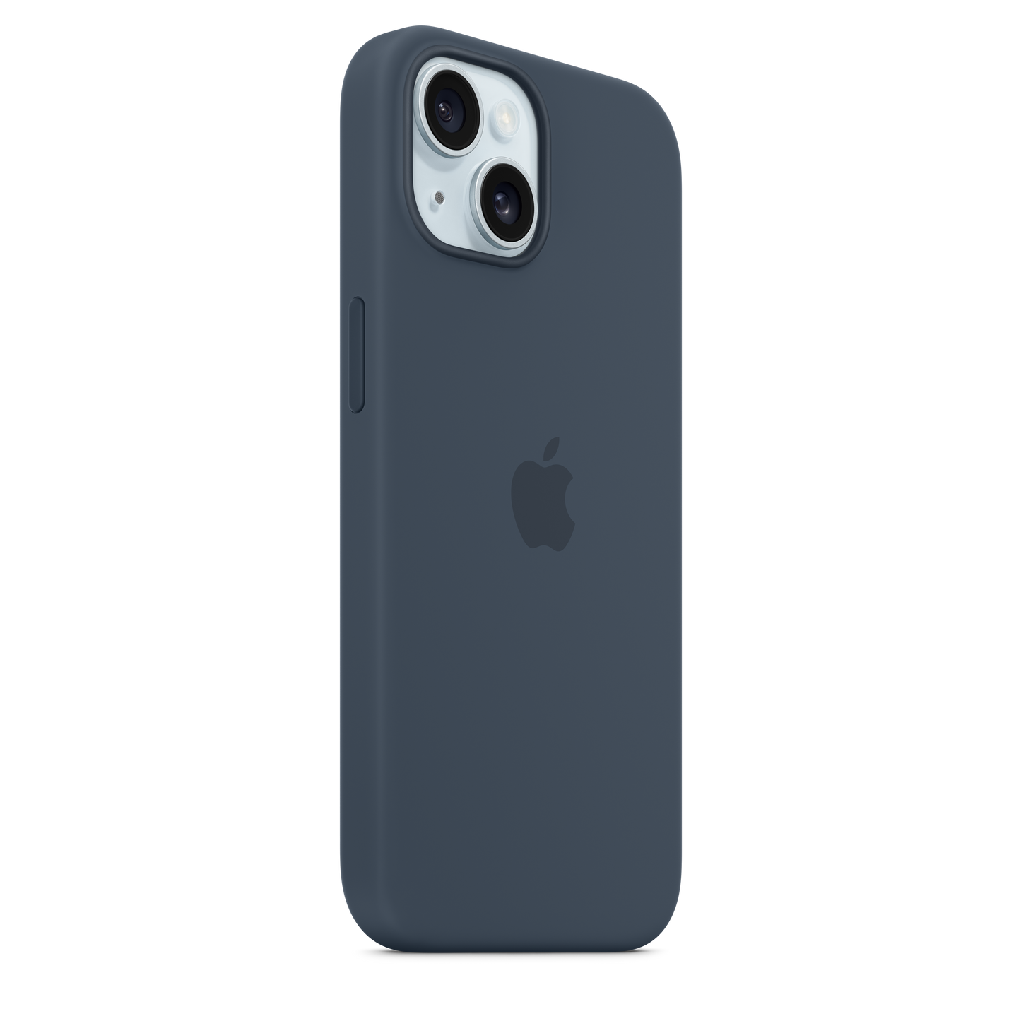 Apple silikonski ovitek z MagSafe za iPhone 15 - nevihtno modra - iSTYLE SI