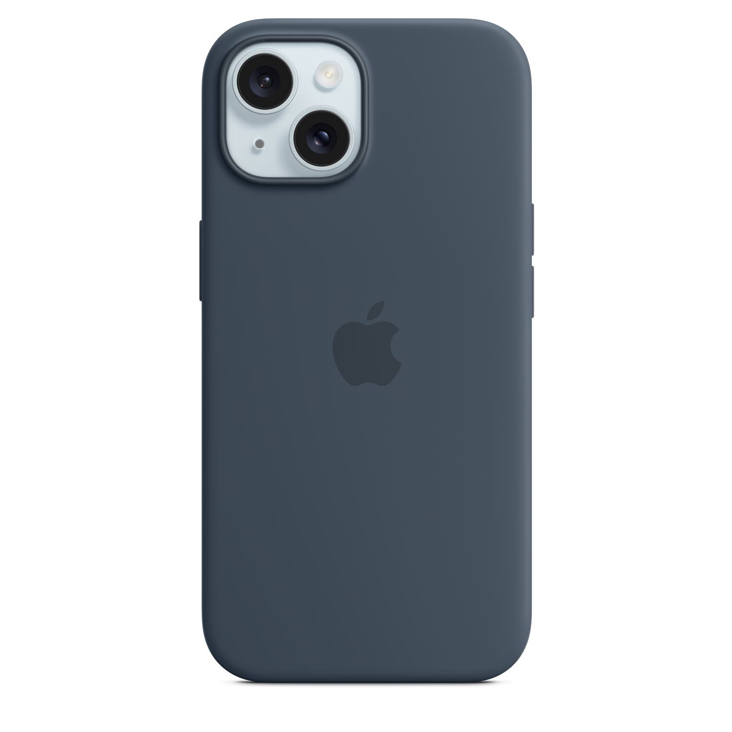 Apple silikonski ovitek z MagSafe za iPhone 15 - nevihtno modra - iSTYLE SI
