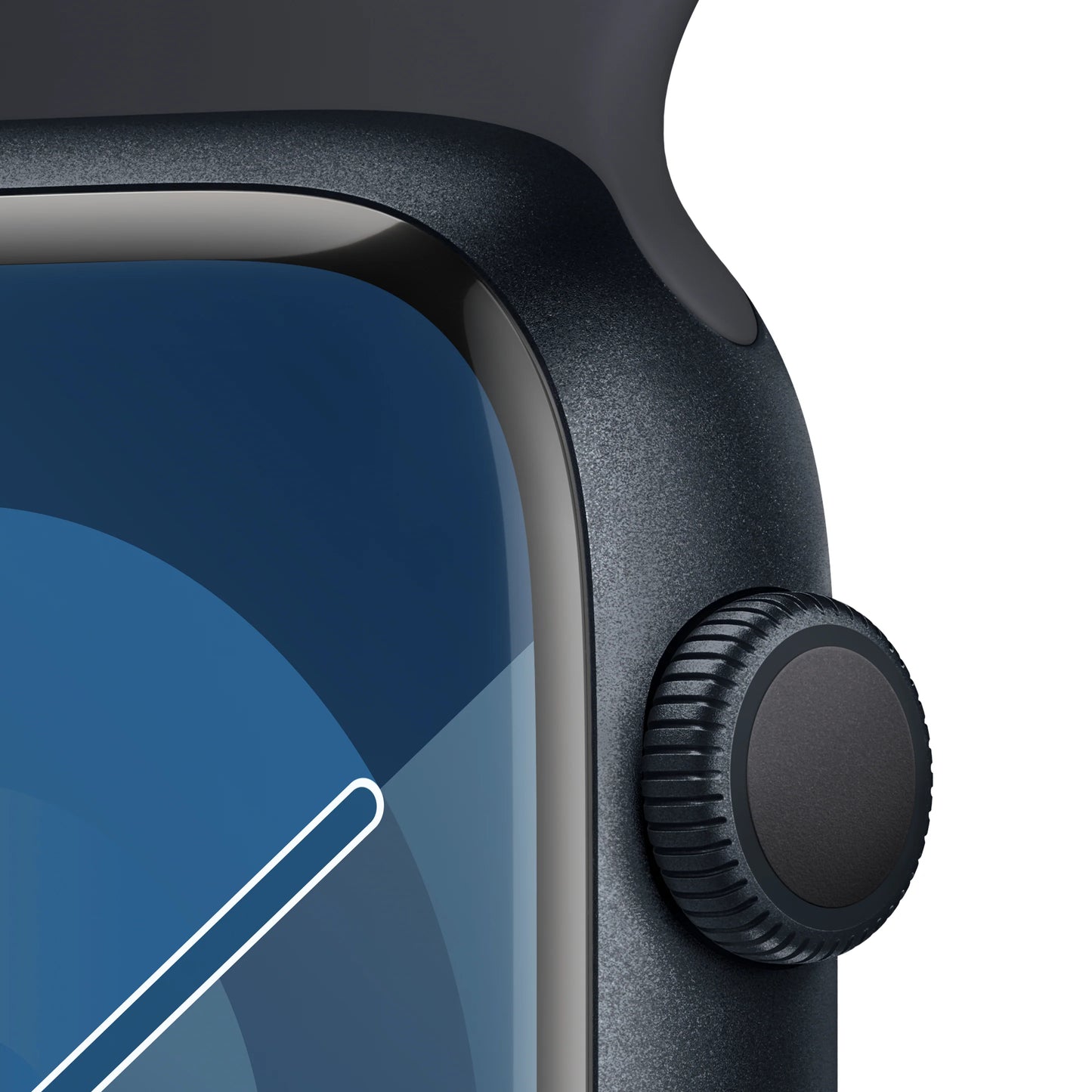 Apple Watch Series 9: GPS, 45mm, ohišje iz aluminija v polnočni barvi, pašček Sport Band v polnočni barvi - M/L - iSTYLE SI