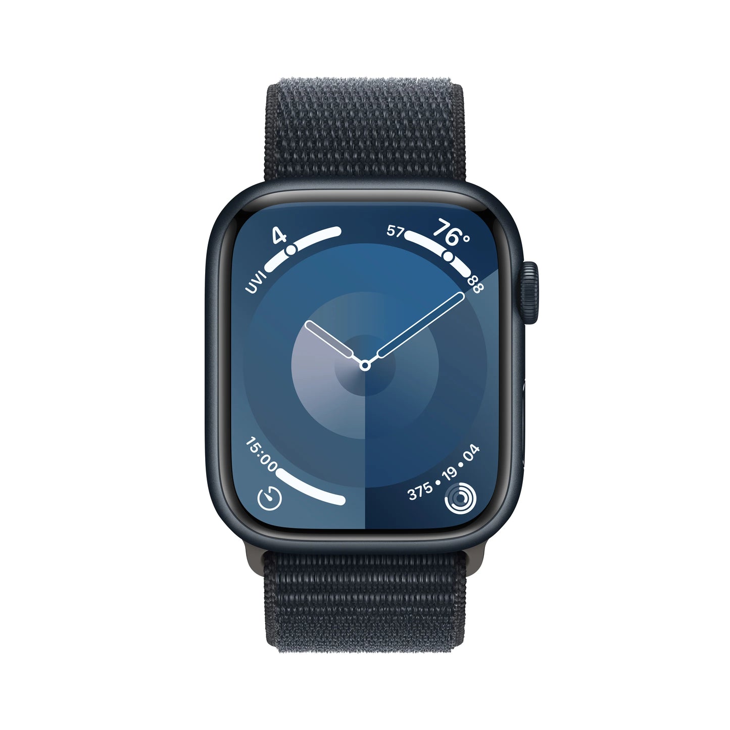 Apple Watch Series 9: GPS, 45mm, ohišje iz aluminija v polnočni barvi, pašček Sport Loop v polnočni barvi - iSTYLE SI