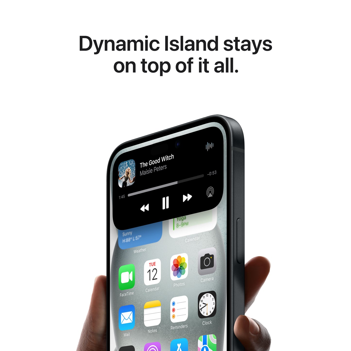 iPhone 15: 128 GB - črn - iSTYLE SI