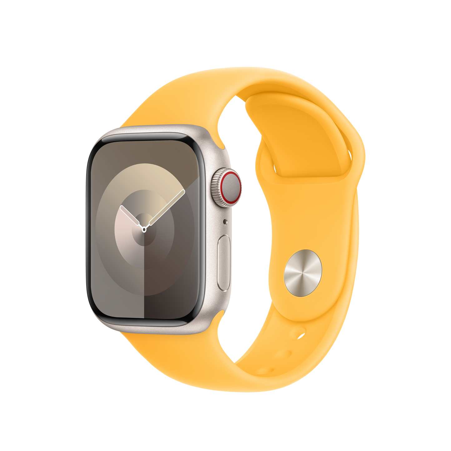 Apple pašček Sport Band M/L v sončno rumeni barvi za Apple Watch velikosti 41 mm - iSTYLE SI