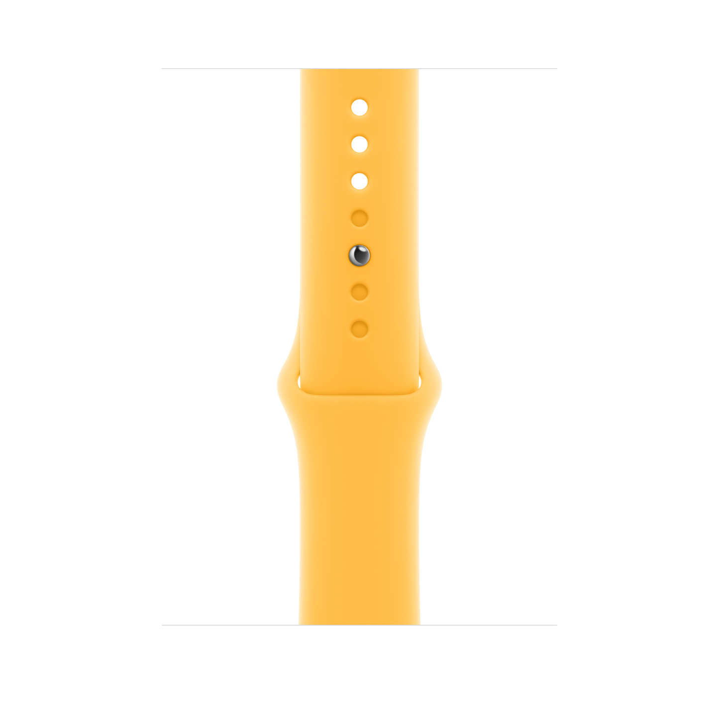 Apple pašček Sport Band M/L v sončno rumeni barvi za Apple Watch velikosti 45 mm - iSTYLE SI