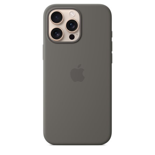 Apple silikonski ovitek z MagSafe za iPhone 16 Pro Max - kamnito siva - iSTYLE SI