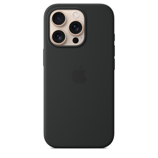 Apple silikonski ovitek z MagSafe za iPhone 16 Pro - črna - iSTYLE SI