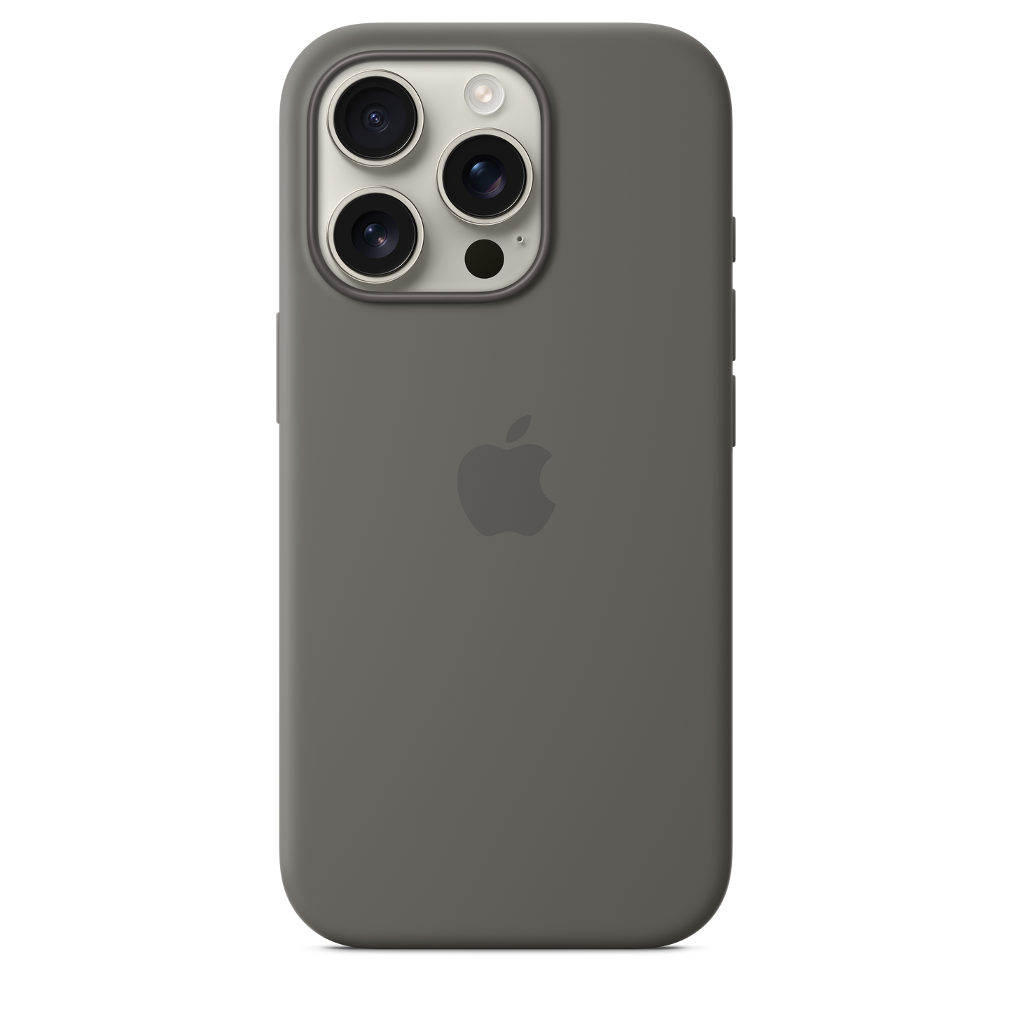 Apple silikonski ovitek z MagSafe za iPhone 16 Pro - kamnito siva - iSTYLE SI