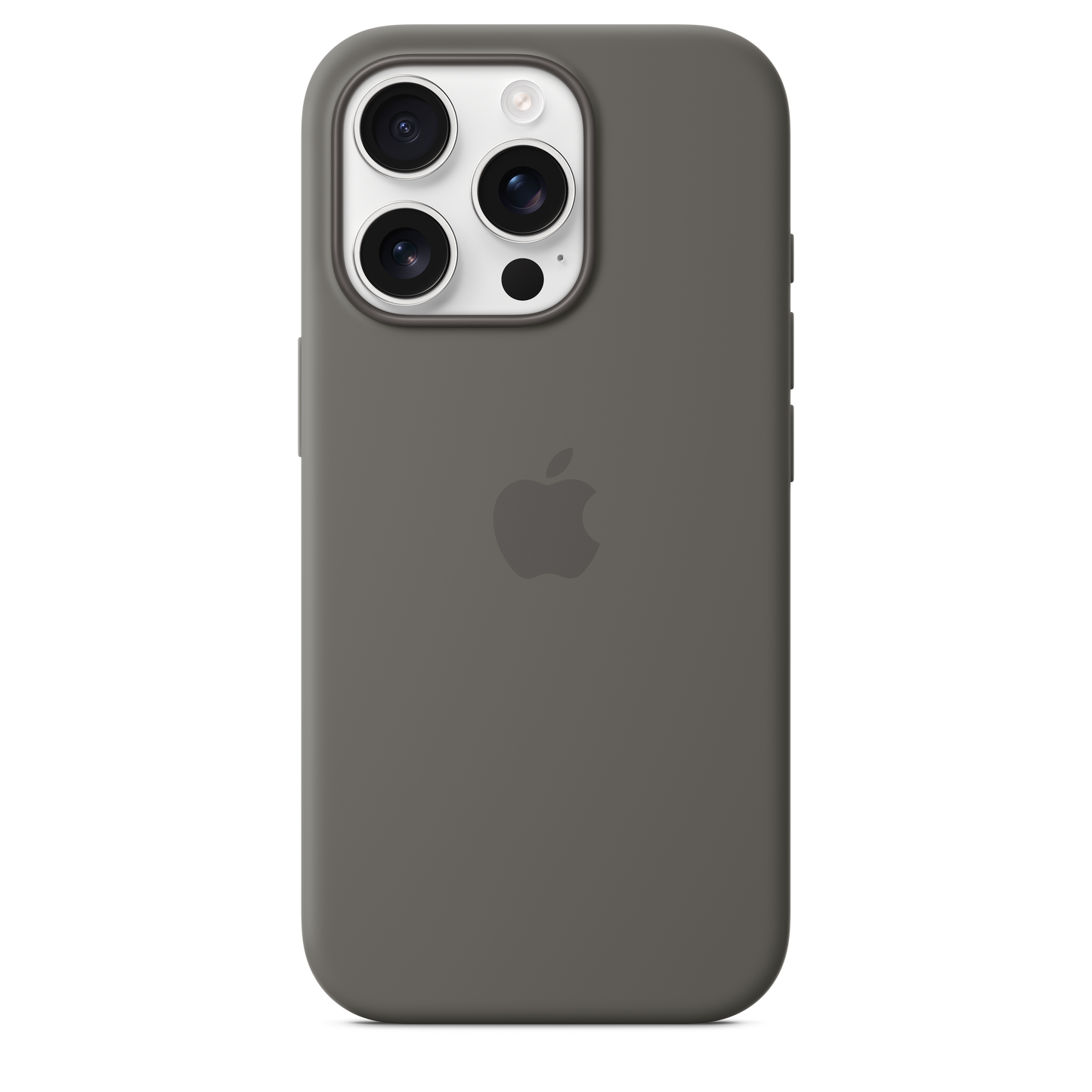 Apple silikonski ovitek z MagSafe za iPhone 16 Pro - kamnito siva - iSTYLE SI