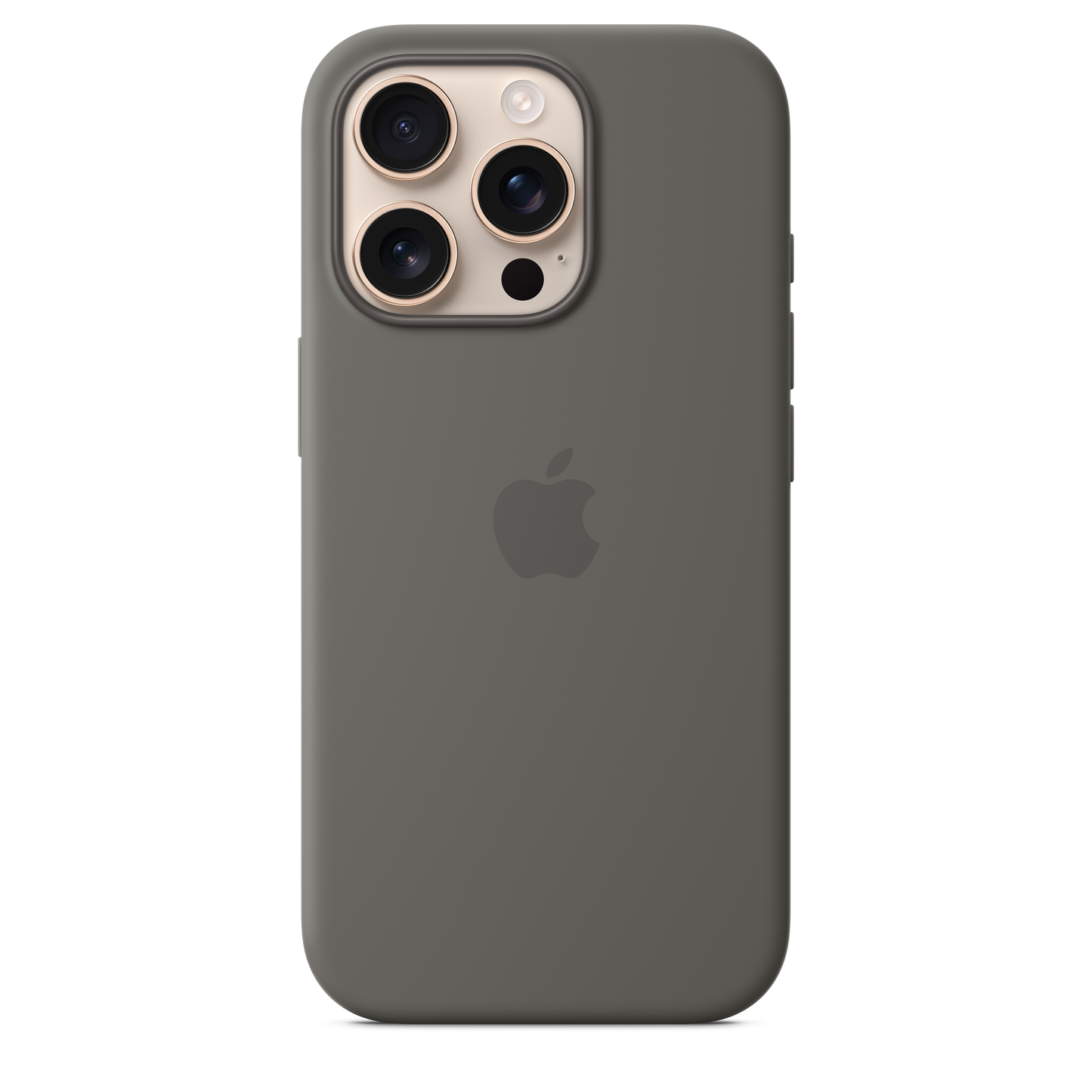 Apple silikonski ovitek z MagSafe za iPhone 16 Pro - kamnito siva - iSTYLE SI