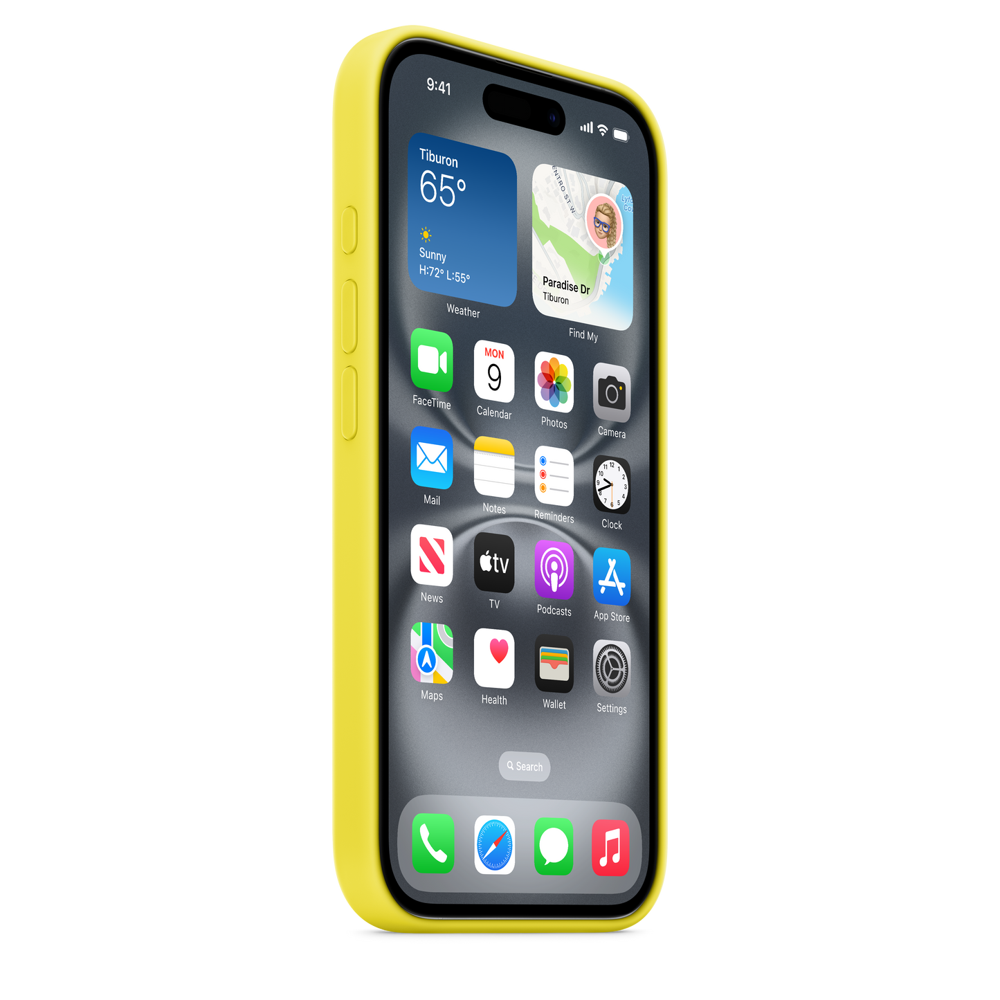 Apple silikonski ovitek z MagSafe za iPhone 16 - karambola - iSTYLE SI