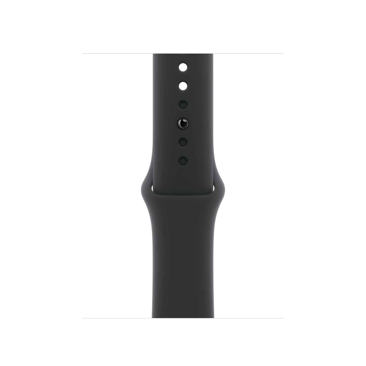 Apple pašček Sport Band M/L v črni barvi za Apple Watch velikosti 40 mm - iSTYLE SI