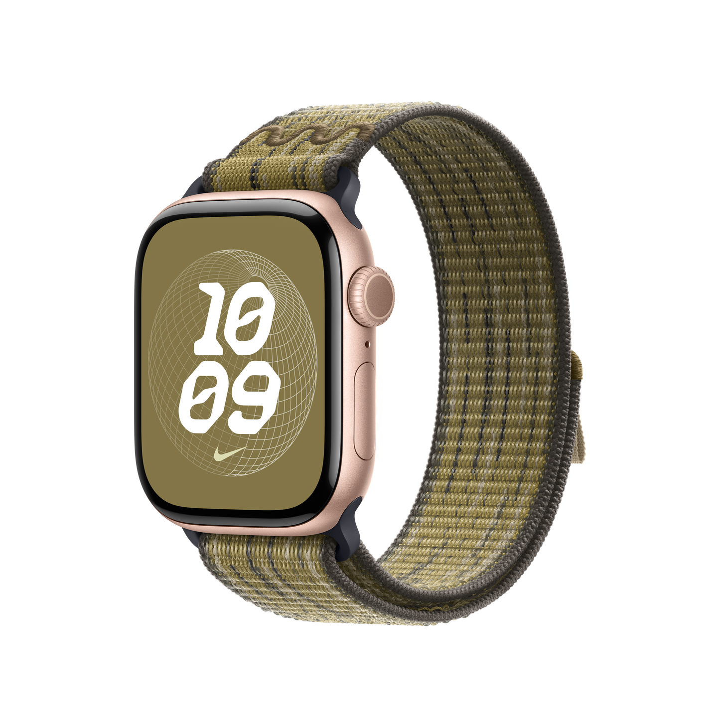 Apple pašček Nike Sport Loop v zeleni/sivi barvi za Apple Watch velikosti 40 mm - iSTYLE SI