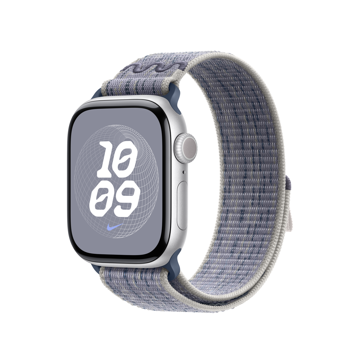 Apple pašček Nike Sport Loop v sivi/modri barvi za Apple Watch velikosti 40 mm - iSTYLE SI