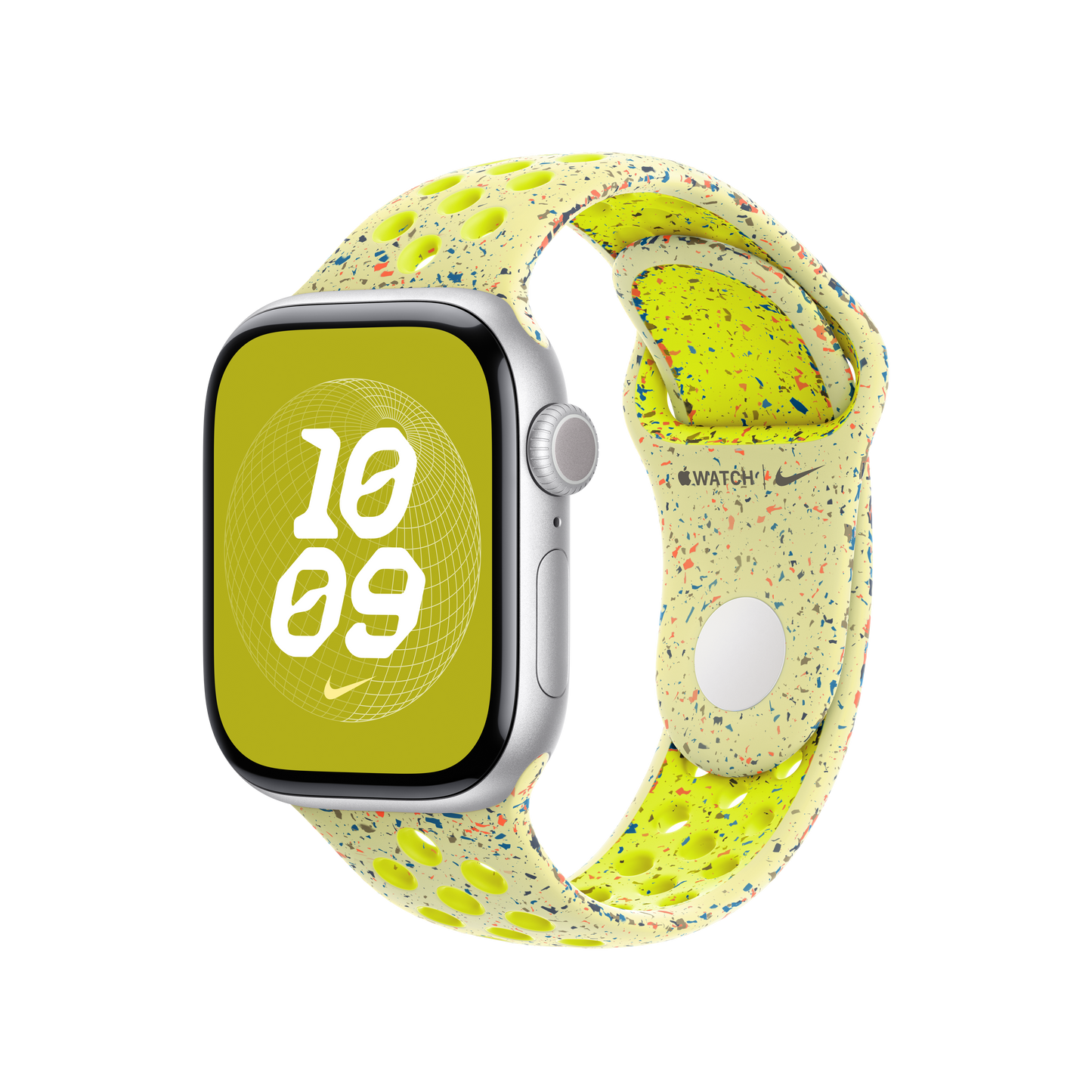 Apple pašček Nike Sport Band M/L v barvi električnega pljuska za Apple Watch velikosti 40 mm - iSTYLE SI