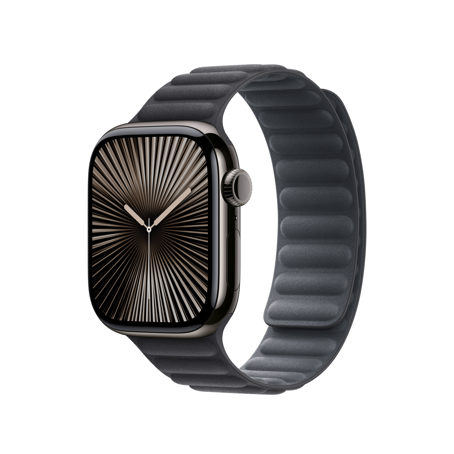 Apple pašček Magnetic Loop S/M v črni barvi za Apple Watch velikosti 42 mm - iSTYLE SI