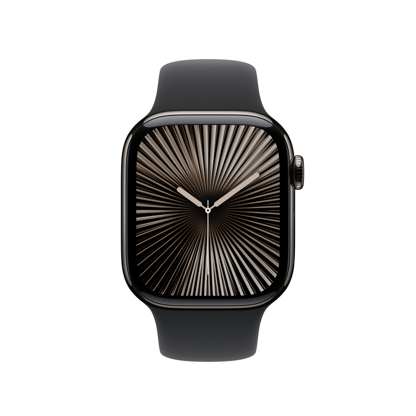 Apple pašček Sport Band M/L v črni barvi za Apple Watch velikosti 42 mm - iSTYLE SI