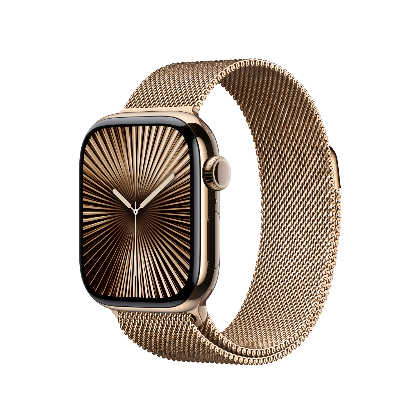 Apple pašček Milanese Loop v zlati barvi za Apple Watch velikosti 42 mm - iSTYLE SI
