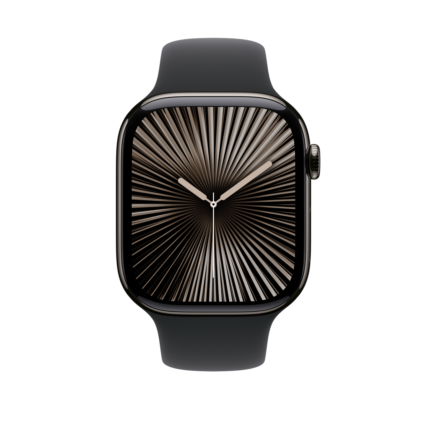 Apple pašček Sport Band M/L v črni barvi za Apple Watch velikosti 46 mm - iSTYLE SI