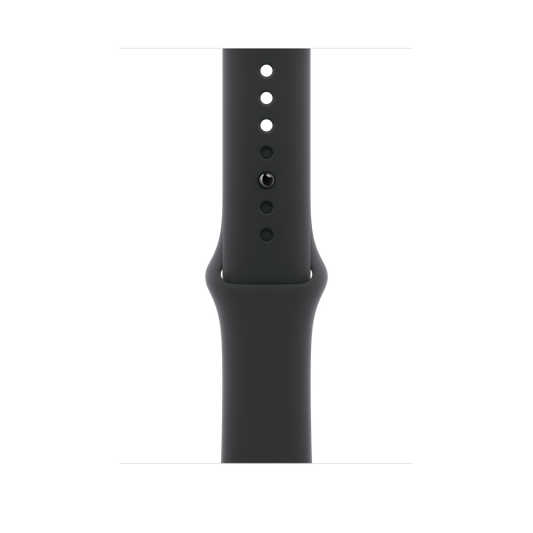 Apple pašček Sport Band M/L v črni barvi za Apple Watch velikosti 46 mm - iSTYLE SI