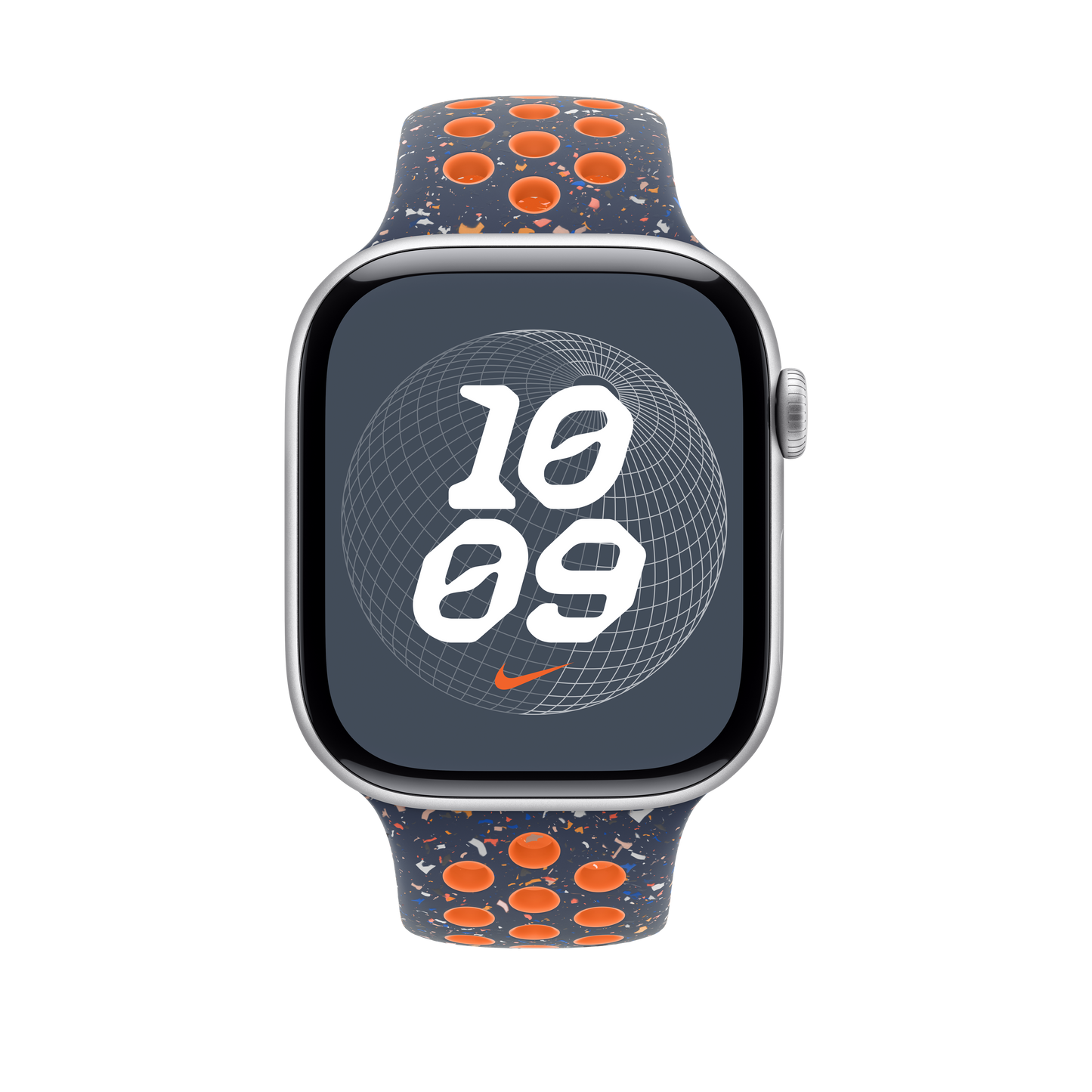Apple pašček Nike Sport Band M/L v barvi modrega plamena za Apple Watch velikosti 46 mm - iSTYLE SI