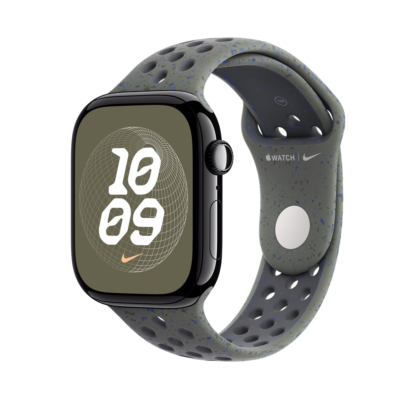 Apple pašček Nike Sport Band M/L v vojaški kaki barvi za Apple Watch velikosti 46 mm - iSTYLE SI