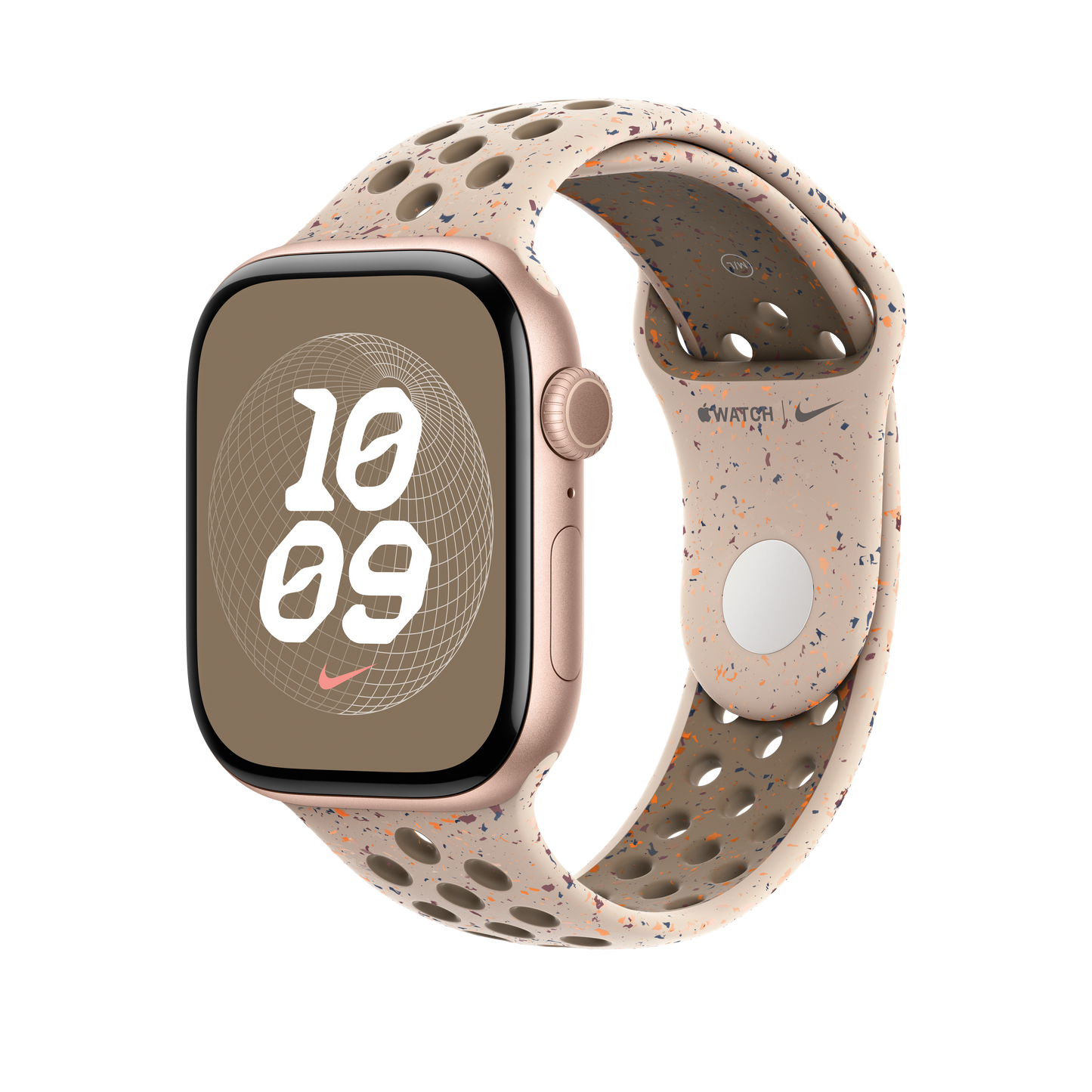 Apple pašček Nike Sport Band M/L v barvi puščavskega kamna za Apple Watch velikosti 46 mm - iSTYLE SI