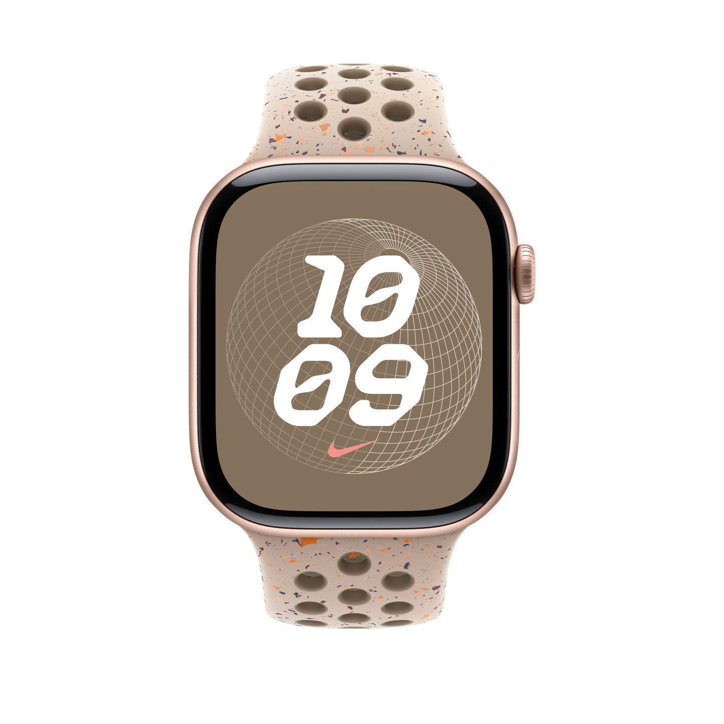 Apple pašček Nike Sport Band M/L v barvi puščavskega kamna za Apple Watch velikosti 46 mm - iSTYLE SI