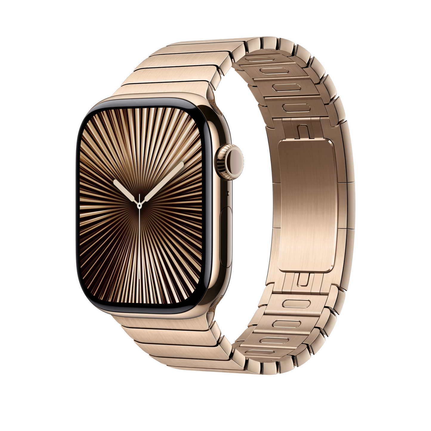 Apple pašček Link Bracelet v zlati barvi za Apple Watch velikosti 46 mm - iSTYLE SI