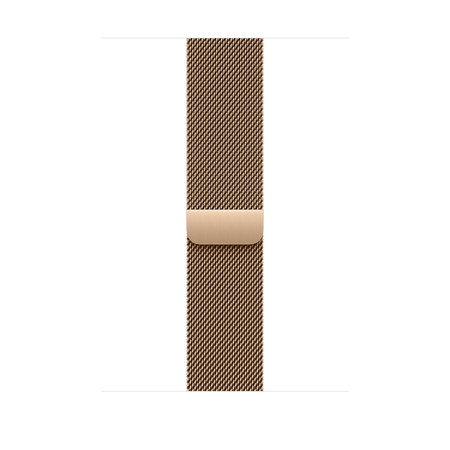 Apple pašček Milanese Loop S/M v zlati barvi za Apple Watch velikosti 46 mm