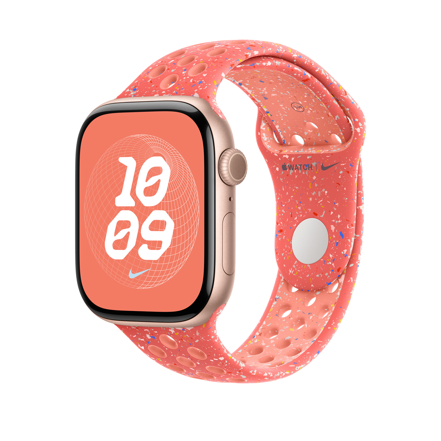 Apple pašček Nike Sport Band M/L v barvi čarobne žerjavice za Apple Watch velikosti 46 mm - iSTYLE SI