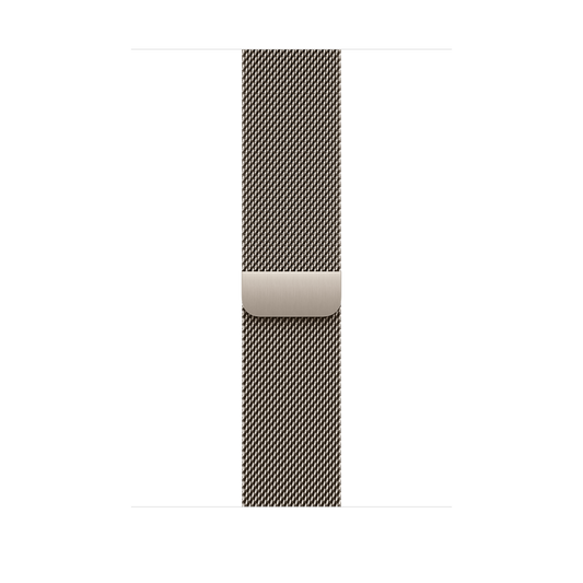 Apple pašček Milanese Loop M/L v naravni barvi za Apple Watch velikosti 46 mm - iSTYLE SI