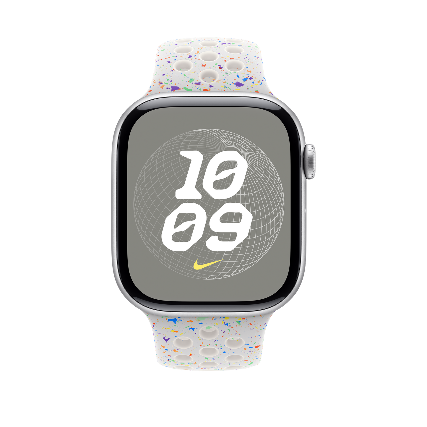 Apple pašček Nike Sport Band M/L v čiste platine barvi za Apple Watch velikosti 46 mm - iSTYLE SI