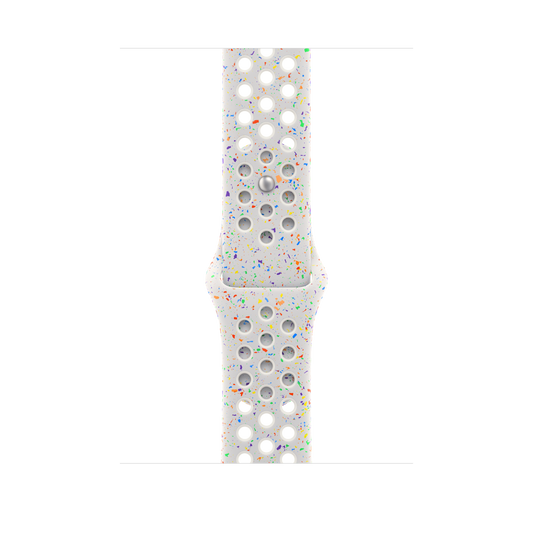Apple pašček Nike Sport Band M/L v čiste platine barvi za Apple Watch velikosti 46 mm - iSTYLE SI