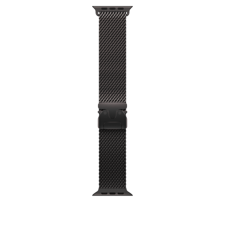 Apple pašček Titanium Milanese Loop Large v barvi črnega titana za Apple Watch velikosti 49 mm