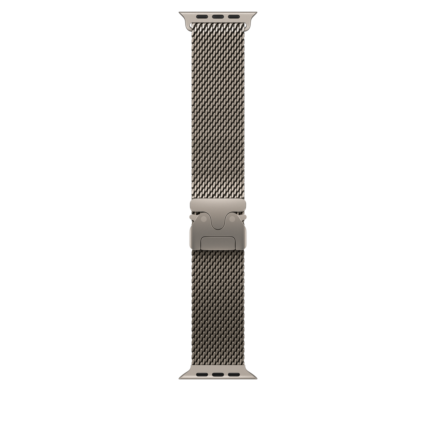 Apple pašček Titanium Milanese Loop Medium v barvi naravnega titana za Apple Watch velikosti 49 mm - iSTYLE SI