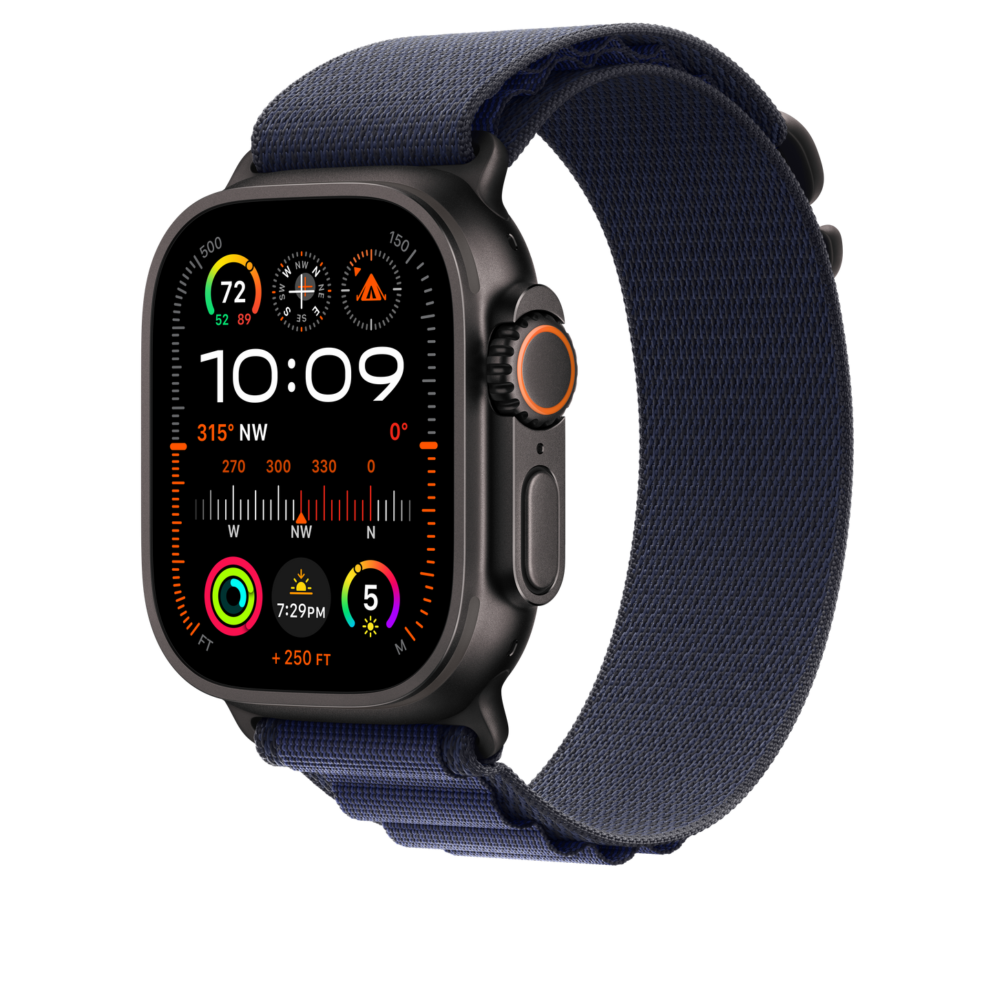 Apple pašček Alpine Loop Large v mornarski barvi za Apple Watch velikosti 49 mm - iSTYLE SI