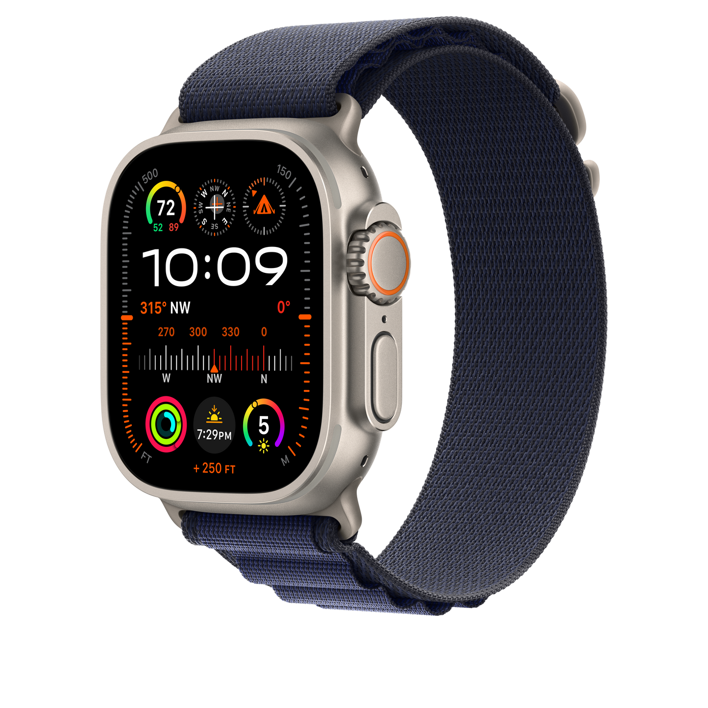 Apple pašček Alpine Loop Medium v mornarski barvi za Apple Watch velikosti 49 mm - iSTYLE SI