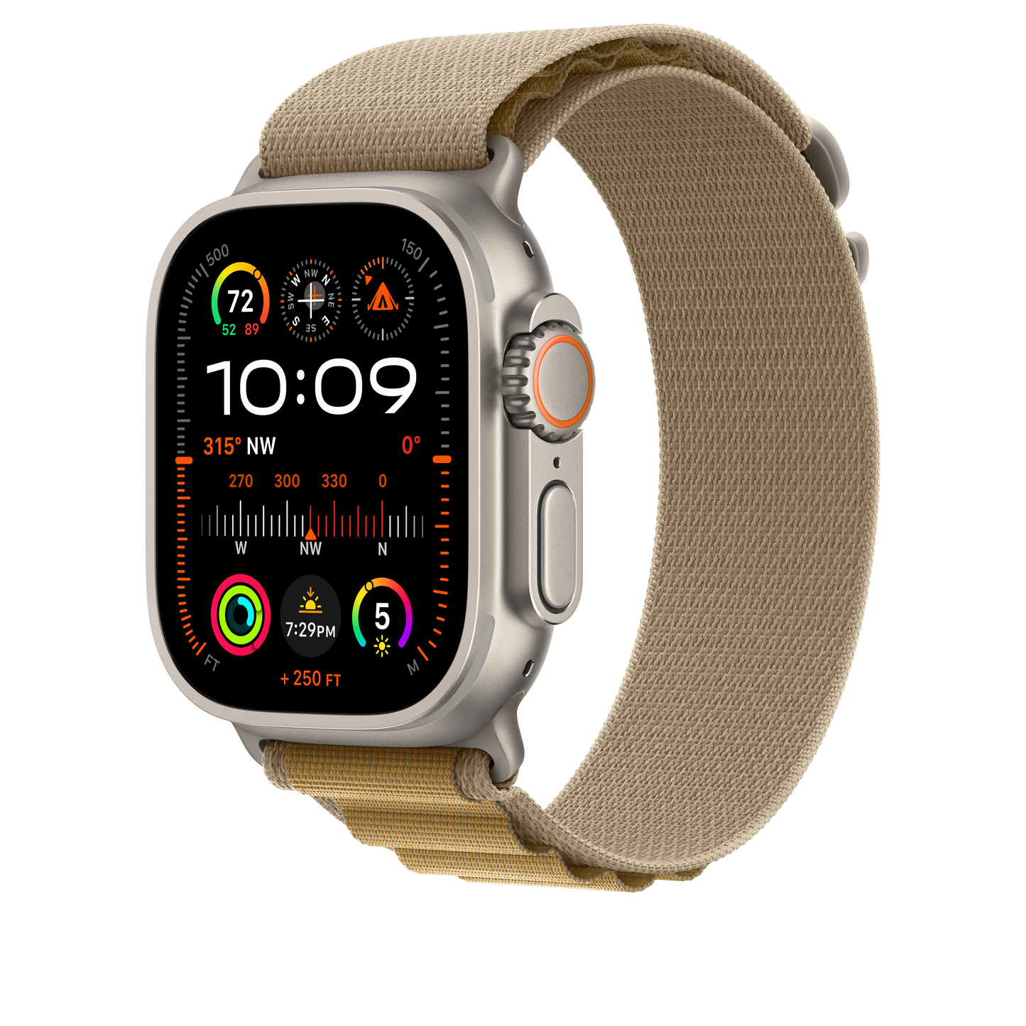 Apple pašček Alpine Loop Large v rjavi barvi za Apple Watch velikosti 49 mm - iSTYLE SI