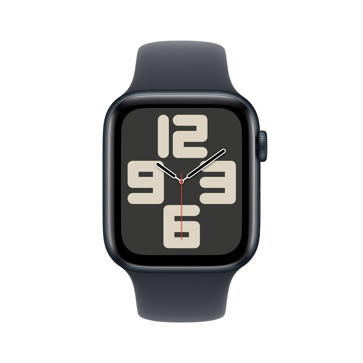 Apple Watch SE: GPS, 44mm, ohišje iz aluminija v polnočni barvi, pašček Sport Band v polnočni barvi - S/M - iSTYLE SI