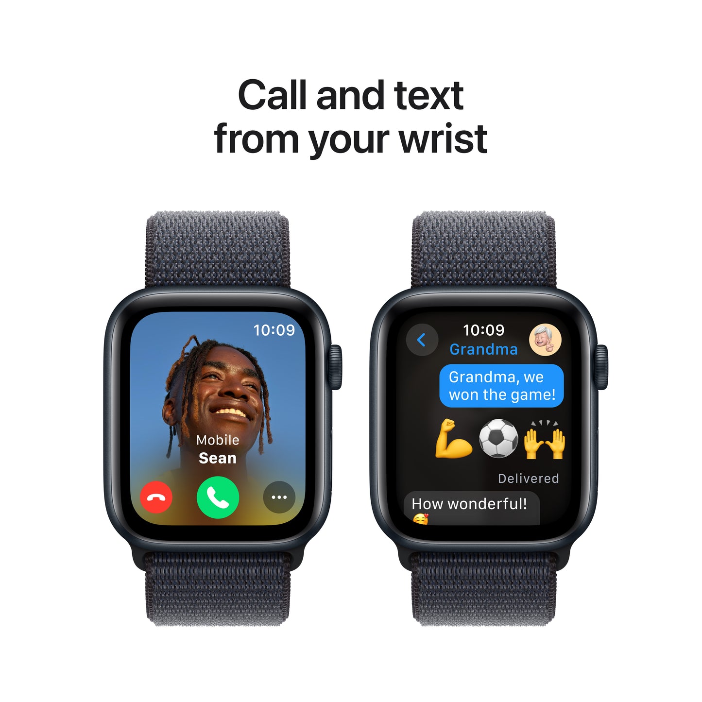 Apple Watch SE: GPS, 44mm, ohišje iz aluminija v polnočni barvi, pašček Sport Loop v barvi črnila - iSTYLE SI
