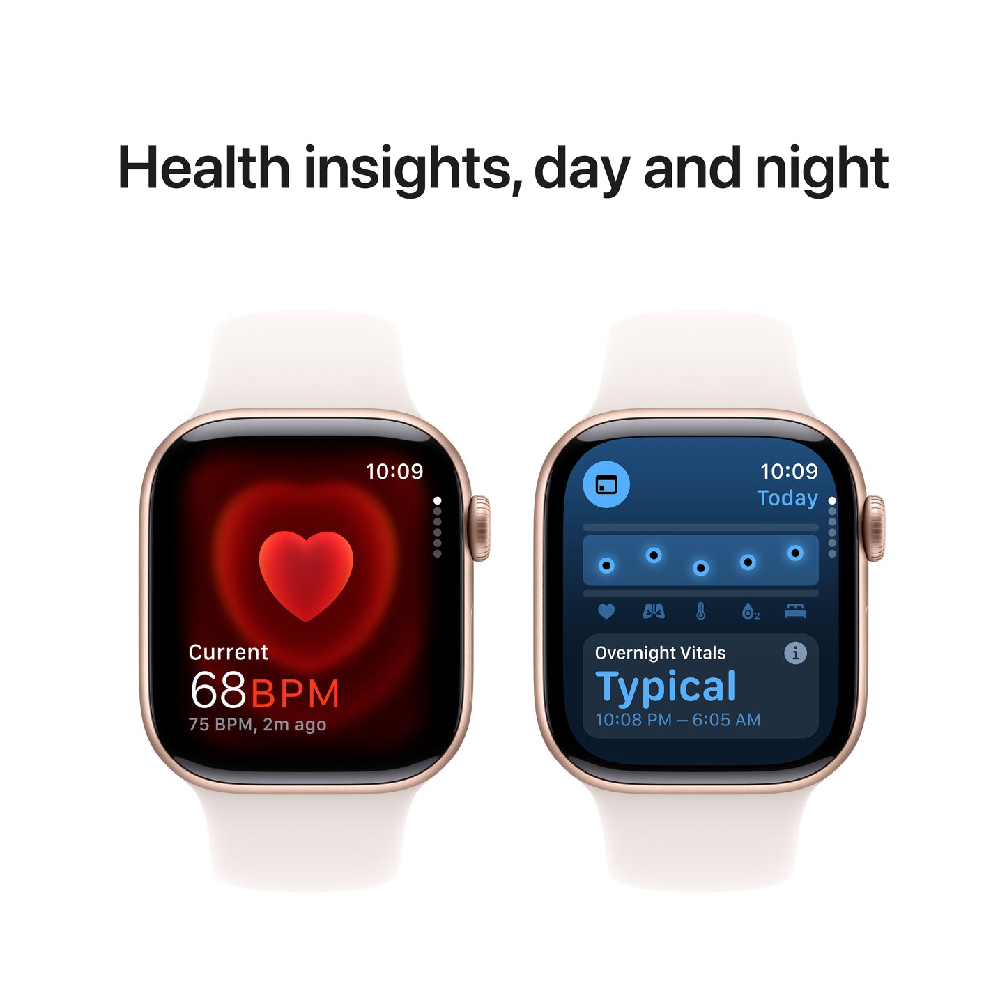 Apple Watch Series 10: GPS, 42mm, ohišje iz aluminija v rožnato zlati barvi, pašček Sport Band v barvi svetlega rdečila - S/M - iSTYLE SI