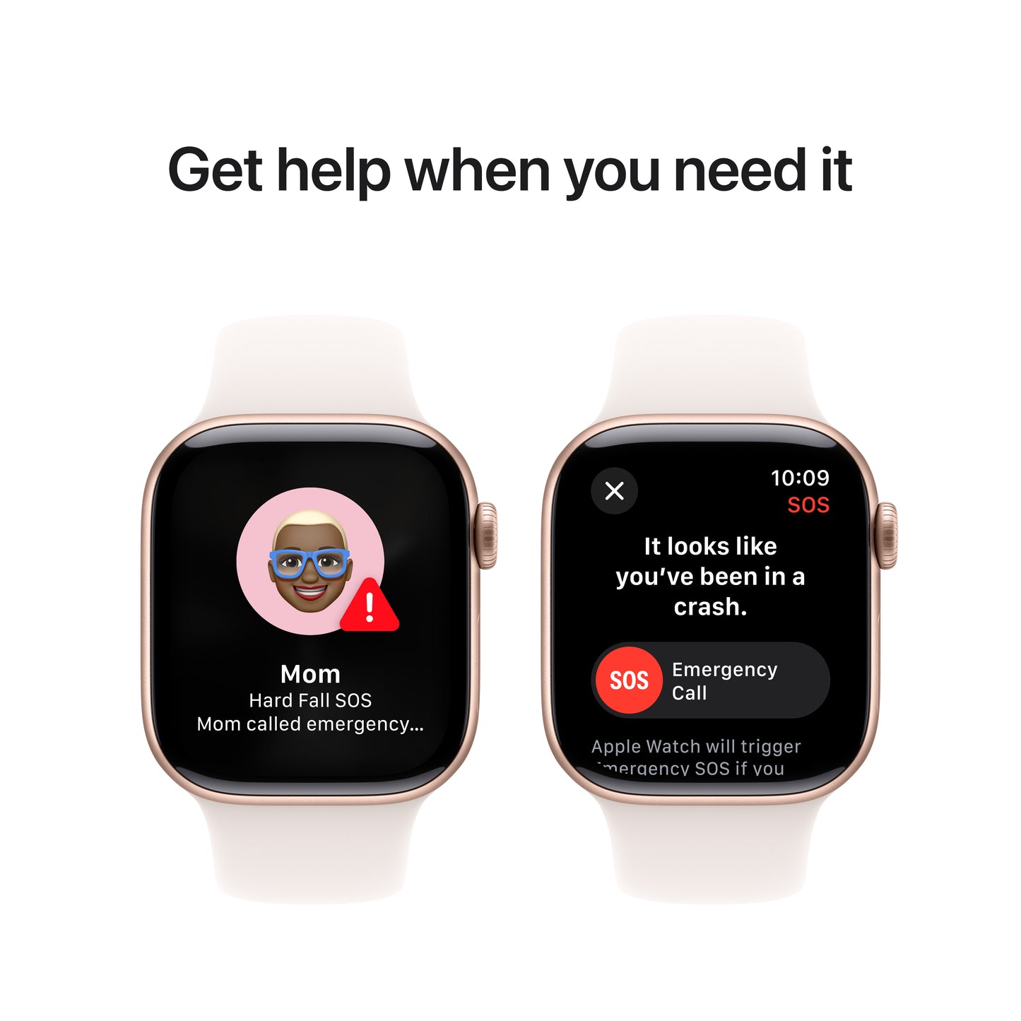 Apple Watch Series 10: GPS, 42mm, ohišje iz aluminija v rožnato zlati barvi, pašček Sport Band v barvi svetlega rdečila - S/M - iSTYLE SI
