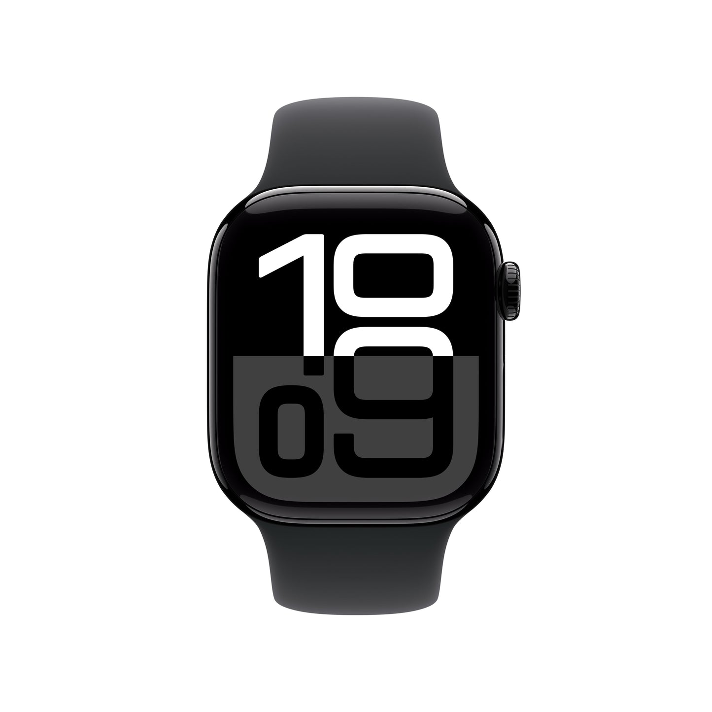 Apple Watch Series 10: GPS, 42mm, ohišje iz aluminija v intenzivno črni barvi, pašček Sport Band v črni barvi - S/M - iSTYLE SI